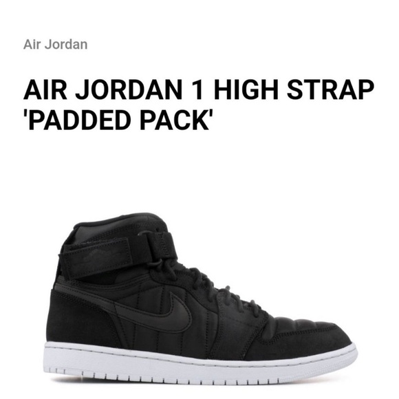 Mens Nike Air Jordan 1 High Strap padded pack Black size 10.5 - Picture 5 of 5